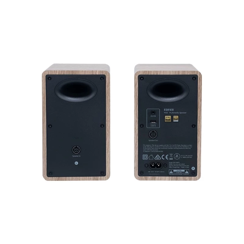 Edifier M60 preto, madeira com fios e sem fios 66 W