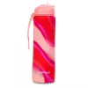 Garrafa de água de silicone COOLPACK Pump 600 ml menina rosa