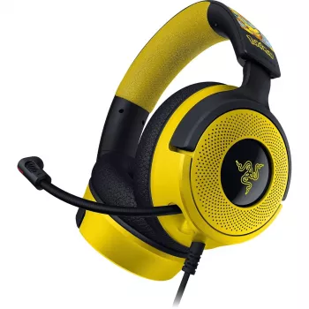 Razer Kraken V4 X Pokemon Kanto Starters Edition auscultadores gaming com fios, Chroma RGB