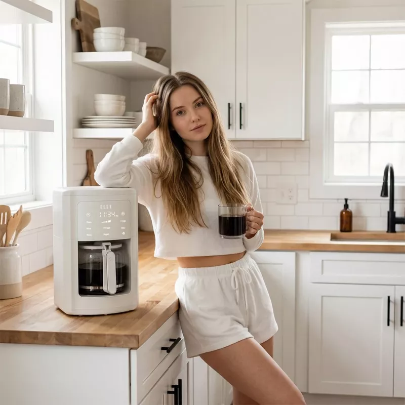 Máquina de café de filtro Elle EKCMP301WHEU 1,8 l branca