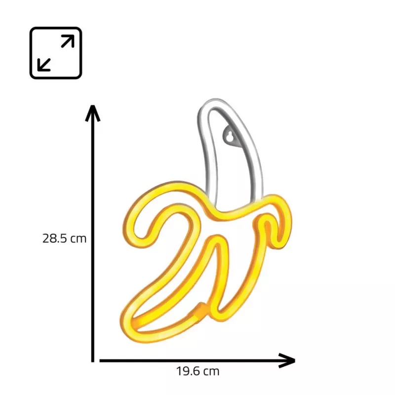 Luz néon decorativa MANTA SNL01WHT – design claro e colorido, iluminação de destaque de parede