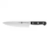 Conjunto de facas ZWILLING Gourmet 3 peças — lâminas de aço forjado 10/16/20 cm, cabos de plástico preto, lavável na máquina