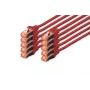 DIGITUS cabo patch CAT6 S/FTP, 0,5 m, vermelho, pack de 10