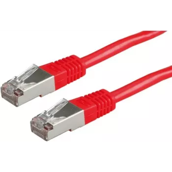 Cabo patch ROLINE S/FTP (PiMF) Cat.6 vermelho 10,0 m
