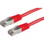 Cabo patch ROLINE S/FTP (PiMF) Cat.6 vermelho 10,0 m