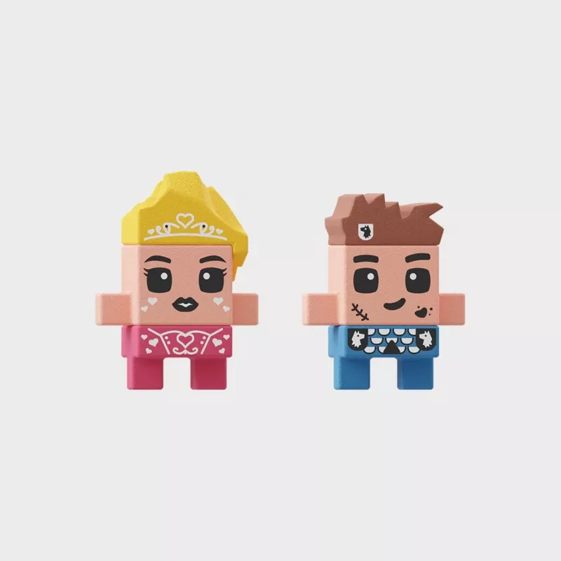 Marioinex Mini Waffle Princess Fantasy Torre, blocos de construção de 148 peças