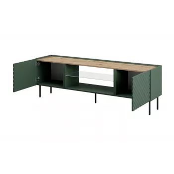 Móvel RTV EF ONDA 180.5x40xH58.39 verde (de pé ou montado na parede)