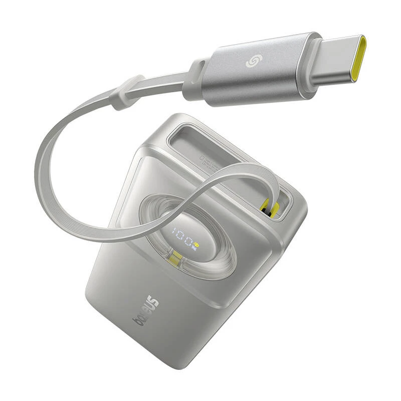 Powerbank Baseus OS Free2Pull 10000mAh 30W +Cabo (cinzento)