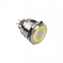 Interruptor de pressão antivandalismo DimasTech PD197 25 mm anel Silverline