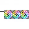 Thermaltake SWAFAN EX12 RGB ventoinha para caixa de PC TT Premium Edition CL-F143-PL12SW-A, 120 mm, pás invertidas, pack de 3, preta