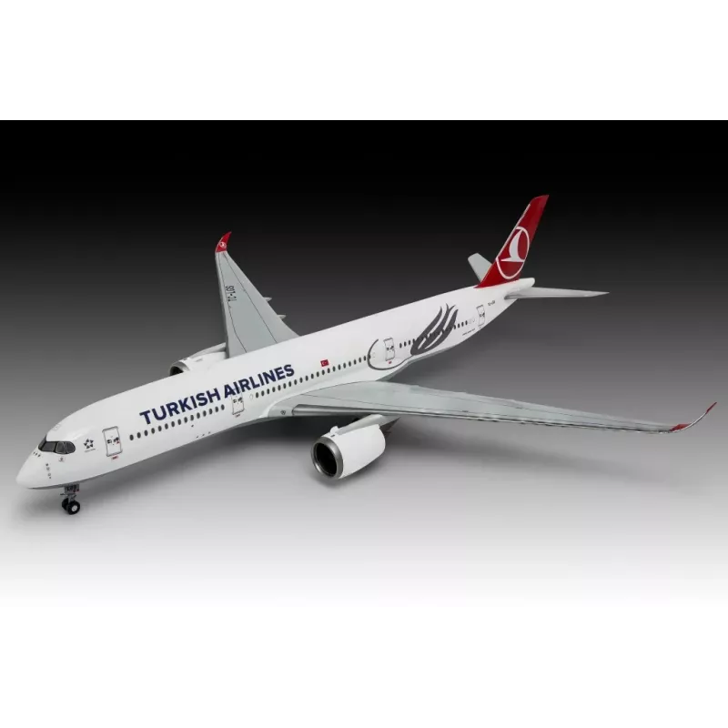 Avião de modelo em plástico REVELL Airbus A350-900 Turkish Airlines Escala 1/144