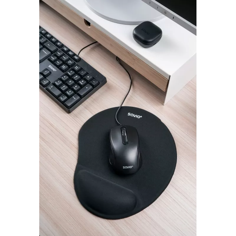 Savio KB-01 teclado Home/Office USB QWERTY US inglês preto
