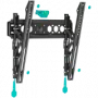 Suporte de parede para TV ONKRON TM5-B para ecrãs de 32–70 polegadas, inclinável, capacidade de carga 60 kg, VESA 75x75–400x400, preto