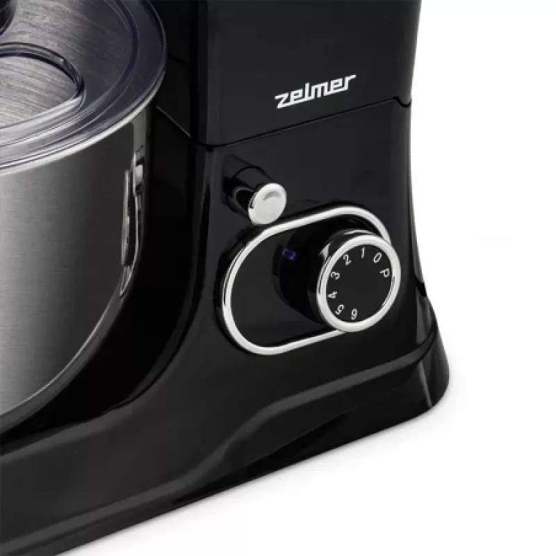 Batedeira planetária Zelmer ZKR1355 - 1200 W, taça de 5 L, preto