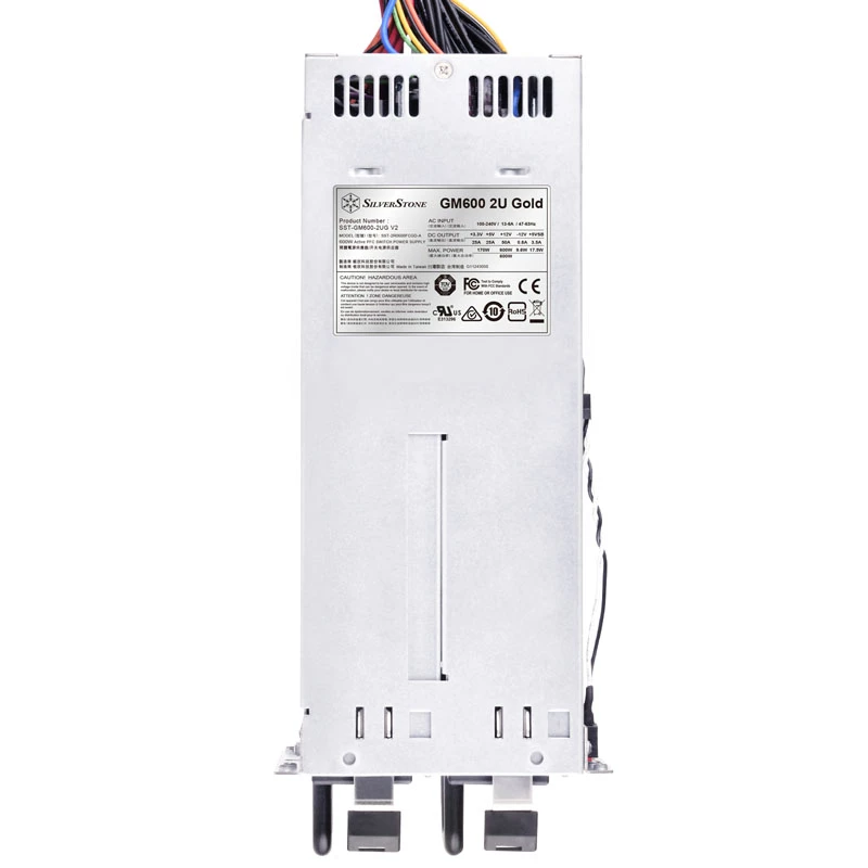 Fonte de alimentação redundante 2U SilverStone SST-GM600-2UG V2 - 600 Watt