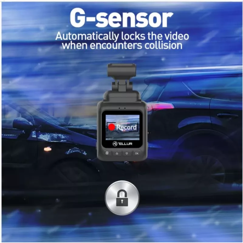 Dashcam Tellur Dash Patrol DC1 FullHD 1080P preto