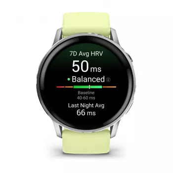 Garmin Venu 010-03014-02 Smartwatch / Relógio desportivo 3,56 cm (1,4 polegadas) AMOLED 45 mm Digital 454 x 454 píxeis Ecrã tátil prateado Wi-Fi GPS (satélite)