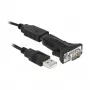 Cabo série DeLOCK 66286 USB Type-A DB-9 preto 0,8 m