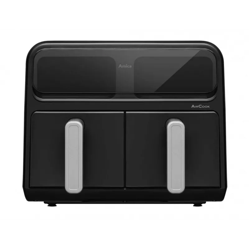 Fritadeira de ar dupla Amica AFM 7020, 8 L, 2400 W, preta