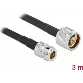 Cabo de antena ficha N macho para conector N fêmea DeLOCK 90457