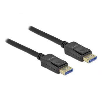 Delock - Cabo DisplayPort - DisplayPort (M) para DisplayPort (M) - DisplayPort 2.0 - 2,0 m - Suporta 10K 60 Hz (10.240 x 4320) - preto (80262)