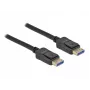 Delock - Cabo DisplayPort - DisplayPort (M) para DisplayPort (M) - DisplayPort 2.0 - 2,0 m - Suporta 10K 60 Hz (10.240 x 4320) - preto (80262)