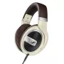 Auscultadores Sennheiser HD 599 — com fios, circumaurais, 50 Ω, 12–38500 Hz, cabo de 1,2 m, marfim