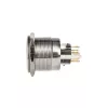Botão de pressão antivandalismo DimasTech 25 mm Silverline Dot RGB PD216