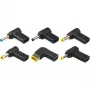 Xilence XM022 pontas adaptadoras, 6 peças, pretas, para carregador Xilence GaN USB-C