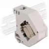 Delock - adaptador modular - montável em calha DIN - CAT 6a - STP - cinzento - 1 conexão (86014)