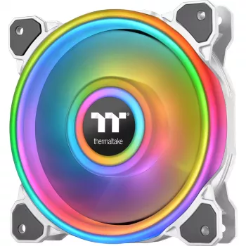 Ventoinha de caixa Thermaltake Riing Quad 12 ARGB 120 mm branco
