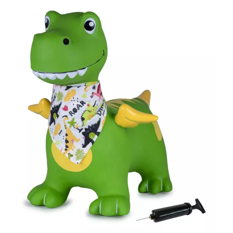 Brinquedo saltitante Jamara HoppyDoo Dino com asas verde com bomba