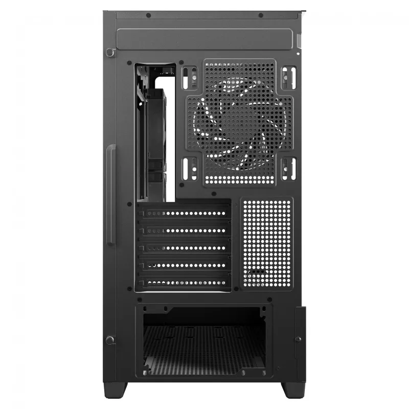 Caixa PC Midi Tower DeepCool CG380 3F – preto, 235×437×451 mm, suporta 2x120 mm ventoinhas laterais + 1x120 mm traseira, fonte de alimentação em baixo, HDD 2,5 polegadas/3,5 polegadas