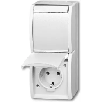 Busch Jaeger 20-02 EWN-54 Tomada CEE 7/3 branco (2084-0-0714)