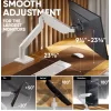 Suporte para monitor ONKRON G110-BG para 1 ecrã 15 kg, até 106,7 cm (42 polegadas), VESA 75x75–100x100, montagem por aperto/ilha, preto/cinzento