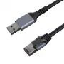 Cabo de internet CAT6 UTP, USB3.0 Type-A - RJ45, 15 m