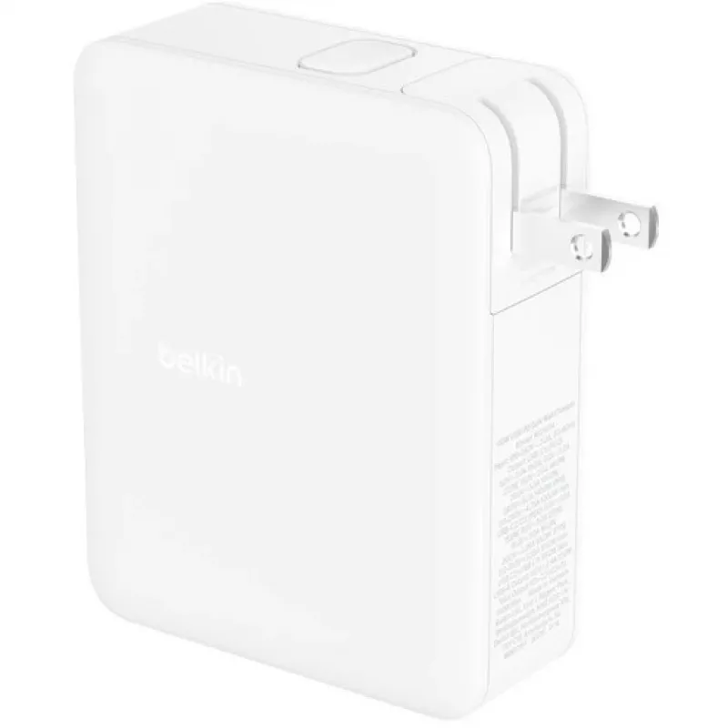 Carregador de parede 140W 4 portas (3xC 1xA) ficha UK, EU, US branco