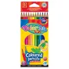 Lápis de cor sextavados Colorino Kids 12 cores