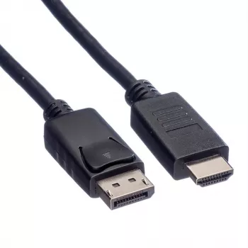 Cabo DisplayPort ROLINE DP - HDTV, ST/ST, preto, 1,5 m (11.04.5779)