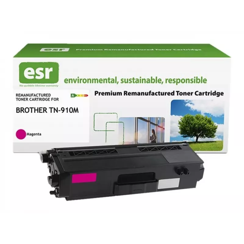 Cartucho de toner ESR compatível com Brother TN-910M magenta recondicionado 9.000 páginas