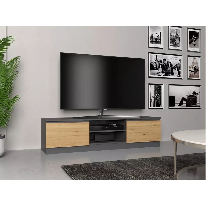 Móvel de TV Topeshop RTV 140 ANTR/ARTIS com 2 prateleiras