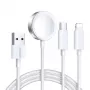 Cabo de carregamento magnético Joyroom S-IW008 Lightning USB-C 5V 1,2m branco