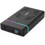 Inateck FE3003 RGB 3.5 USB 3.0 caixa para disco rígido para HDD/SSD SATA 2.5/3.5, preto
