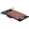 Adaptador AC INTER-TECH KT048 PCIe para SFF-8639 (U.2) – Modelo 88885561