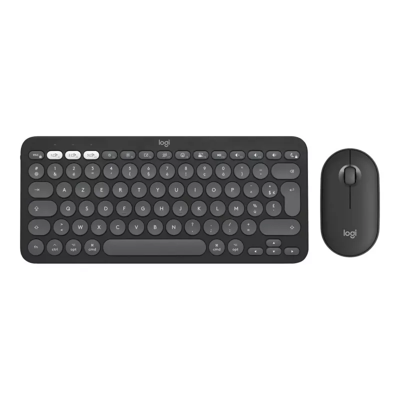 Logitech Pebble 2 Combo for Mac Teclado e rato sem fios QWERTZ alemão grafite