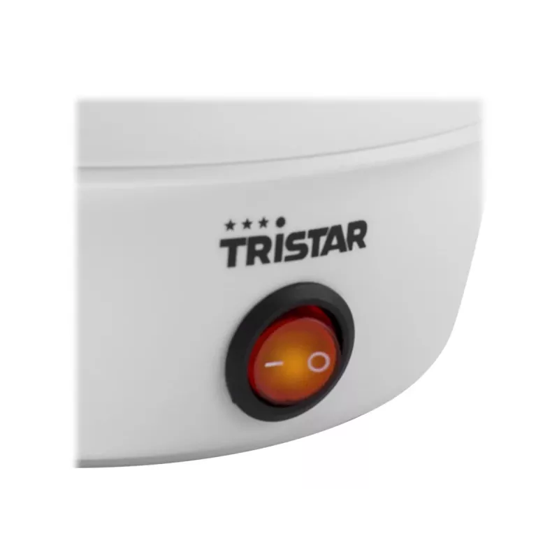 Cozedor de ovos Tristar EK-3074 — capacidade 7 ovos, 350 W, transparente/branco