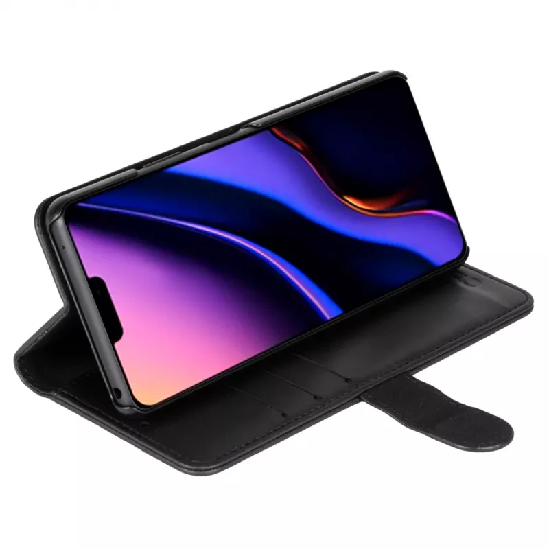 Carteira para telefone Krusell para Apple iPhone 12 Pro Max – preto, estojo folio com compartimento para cartões