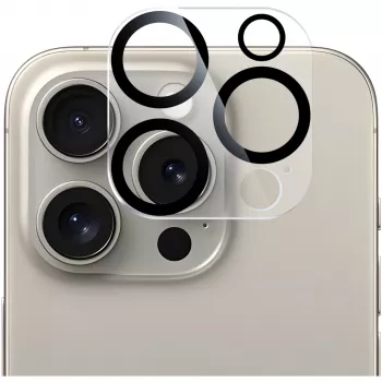 Vidro de proteção para câmara NEVOGLASS 3D (transparente/preto, iPhone 17 Pro)