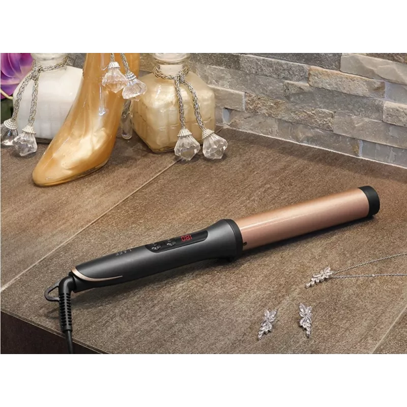 Modelador de caracóis LAFE Sleek & Shine 32 mm LAFLKA47572, modelador de caracóis 32 mm, ferramenta de styling elétrica