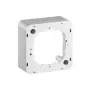 Moldura de superfície Wentronic Goobay para tomadas de antena - moldura de uma peça, branca (67042)